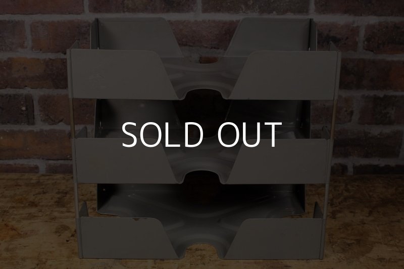 画像3: VINTAGE DESK TRAY FILE HOLDER ヴィンテージ アメリカ デスクトレイ ファイルラック / 書類ケース 書類棚 事務用品