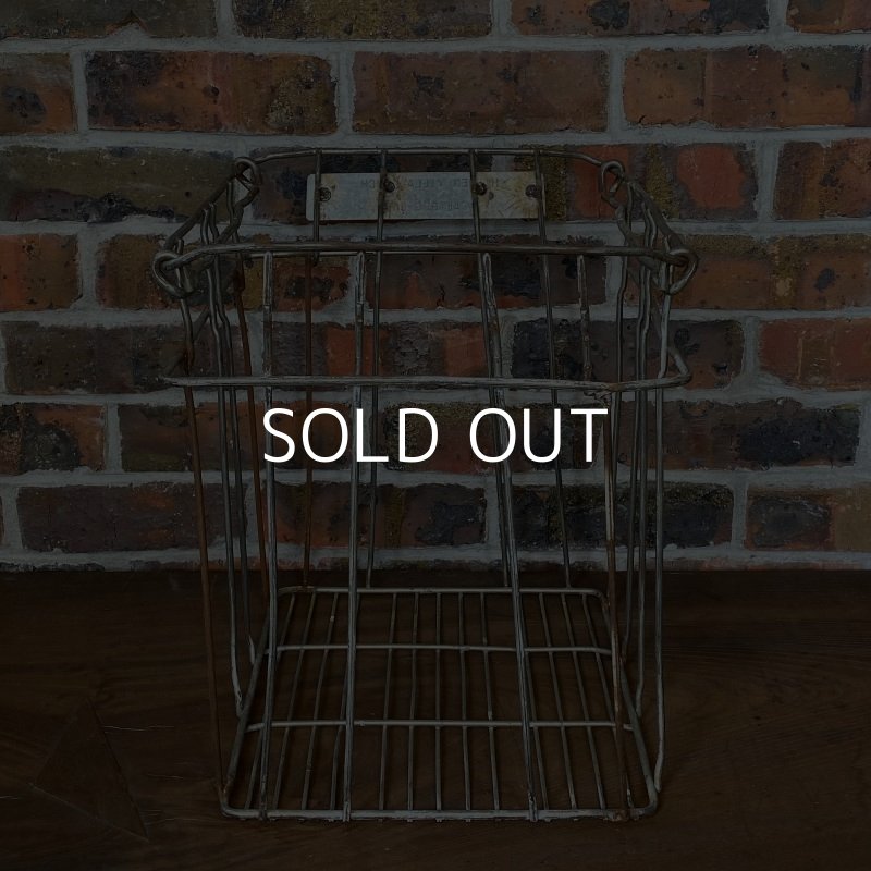 画像3: VINTAGE ヴィンテージ ワイヤーバスケット アイアン / アメリカ インダストリアル ガレージ 収納 什器 (3)