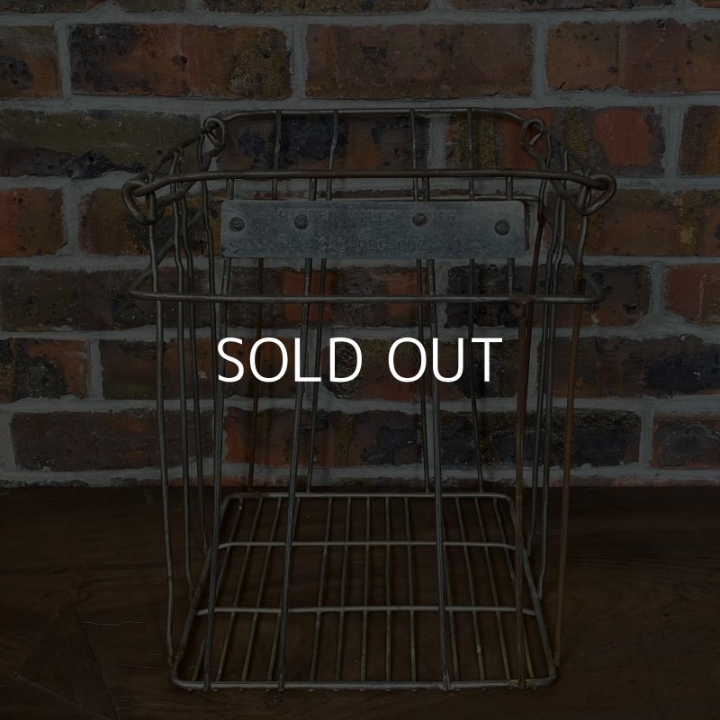 画像5: VINTAGE ヴィンテージ ワイヤーバスケット アイアン / アメリカ インダストリアル ガレージ 収納 什器 (3)