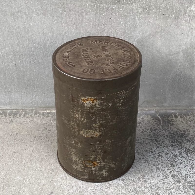 画像2: VINTAGE ANTIQUE MERCHANTS COFFEE CO. ヴィンテージ アンティーク TIN 缶 / アメリカ コーヒー オブジェ カフェ 珈琲 小物入れ USA