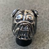 RUST LEATHER BULLDOG BOSS RING ラストレザー オリジナル ブルドッグ リング シルバー 925 スターリング ボス 指輪