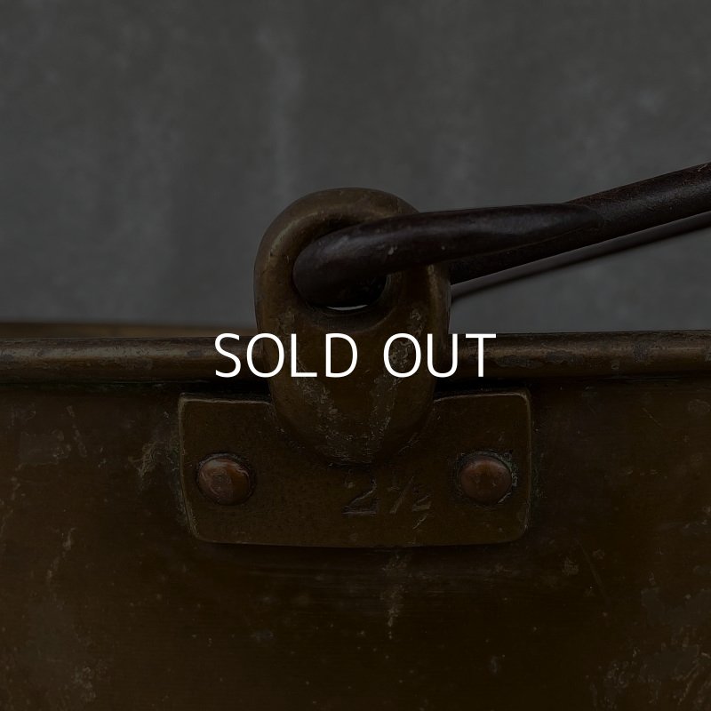 画像6: VINTAGE WATERBURY BRASS CO. バケツ アメリカ / インダストリアル ガーデニング ブラス 真鍮