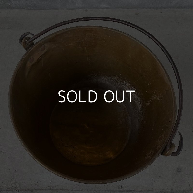 画像4: VINTAGE WATERBURY BRASS CO. バケツ アメリカ / インダストリアル ガーデニング ブラス 真鍮