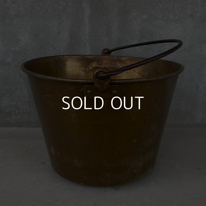 画像3: VINTAGE WATERBURY BRASS CO. バケツ アメリカ / インダストリアル ガーデニング ブラス 真鍮