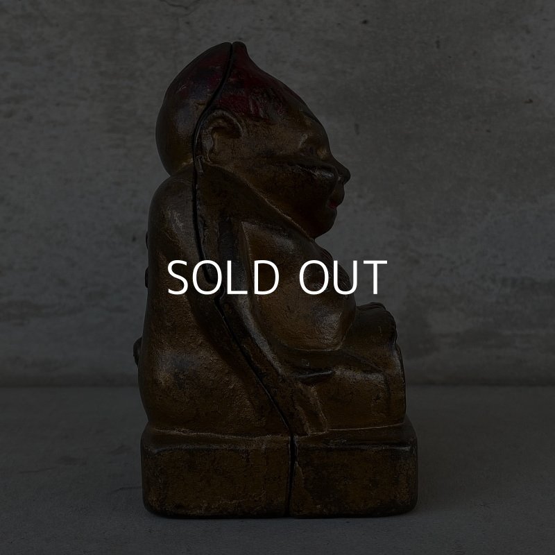 画像3: VINTAGE BILLIKEN ヴィンテージ ビリケン コインバンク / アメリカ 貯金箱 オブジェ 鋳物