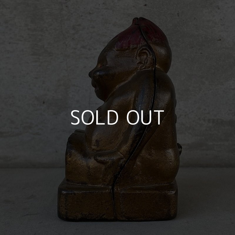 画像4: VINTAGE BILLIKEN ヴィンテージ ビリケン コインバンク / アメリカ 貯金箱 オブジェ 鋳物