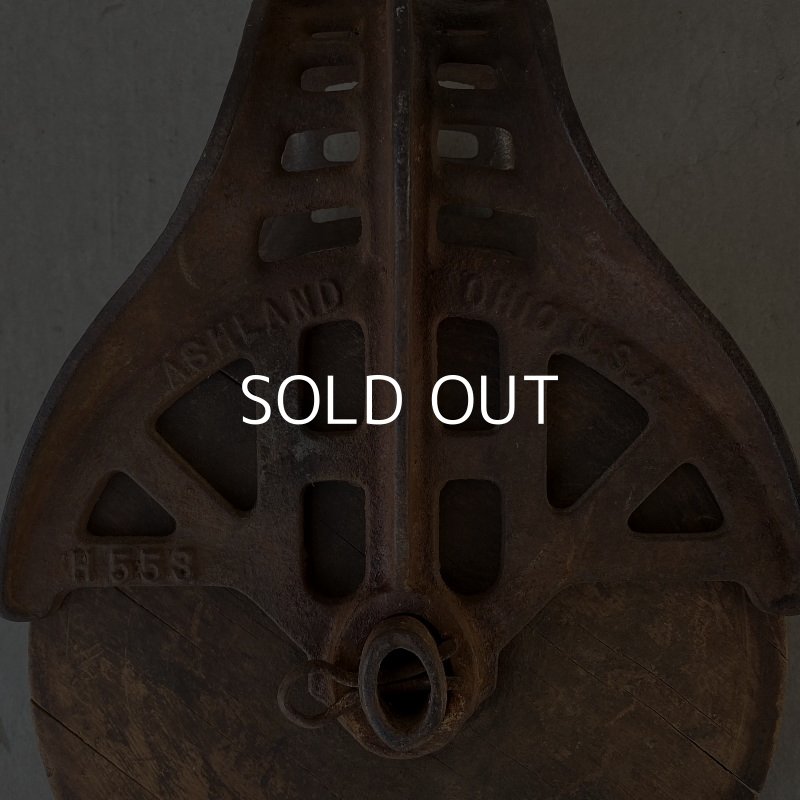 画像6: VINTAGE PULLEY ヴィンテージ 滑車 プーリー アメリカ / インダストリアル ガレージ 工具