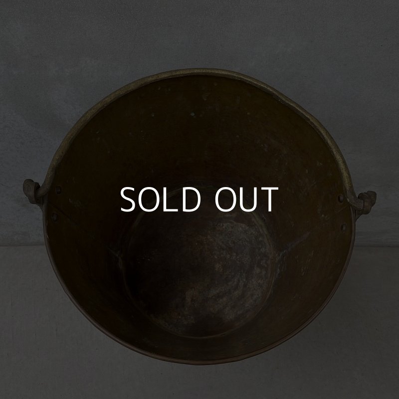 画像5: VINTAGE ヴィンテージ バケツ アメリカ / インダストリアル ガーデニング ガレージ キャンプ ブラス 真鍮