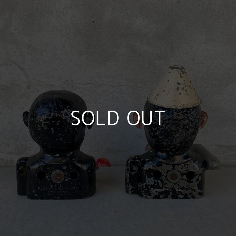 画像8: VINTAGE JOLLY NIGGER BANK ヴィンテージ メカニカルバンク マネーイーター クラウンバンク ジョリーバンク コインバンク 貯金箱 / ピエロ コレクタブル