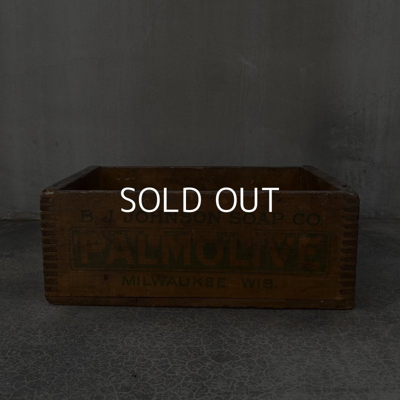 画像4: VINTAGE ANTIQUE BJ JHONSON SOAP CO. WOODBOX ヴィンテージ アンティーク ウッドボックス 木箱 アメリカ / インテリア 収納