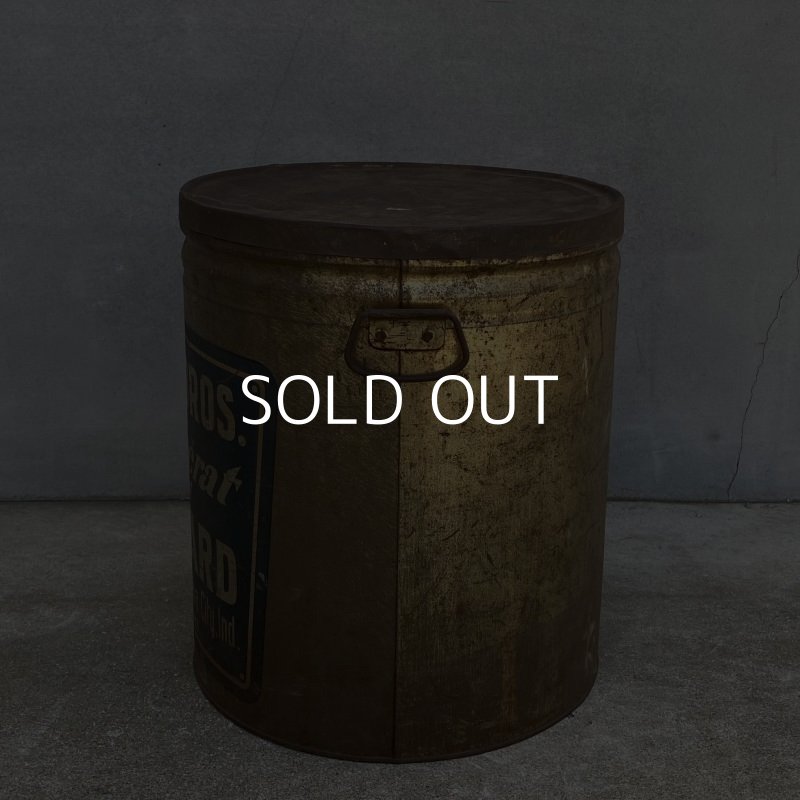 画像4: VINATGE DANIEL BROS. LARD TIN BUCKET ヴィンテージ ラード缶 TIN缶 アメリカ / 収納 インテリア ディスプレイ