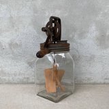 VINTAGE ANTIQUE BUTTER CHURN ヴィンテージ アンティーク バターチャーン ガラス 瓶 アメリカ / 発酵バター キッチン インテリア 店舗什器