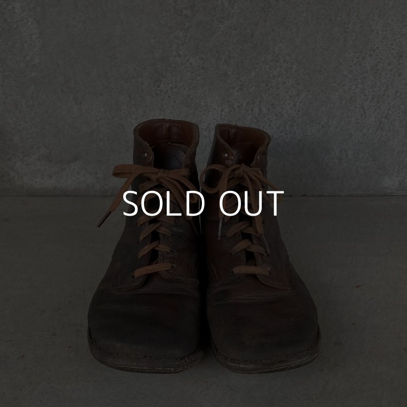 画像2: VINTAGE ANTIQUE KIDS LEATHER BOOTS SHOES ヴィンテージ アンティーク 革靴 アメリカ / 子供用 レザー ブーツ シューズ ディスプレイ