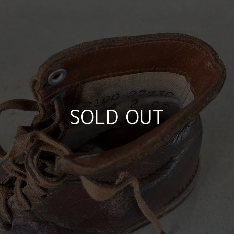 画像10: VINTAGE ANTIQUE KIDS LEATHER BOOTS SHOES ヴィンテージ アンティーク 革靴 アメリカ / 子供用 レザー ブーツ シューズ ディスプレイ