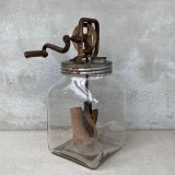 VINTAGE ANTIQUE BUTTER CHURN ヴィンテージ アンティーク バターチャーン ガラス 瓶 アメリカ / 発酵バター キッチン インテリア 店舗什器