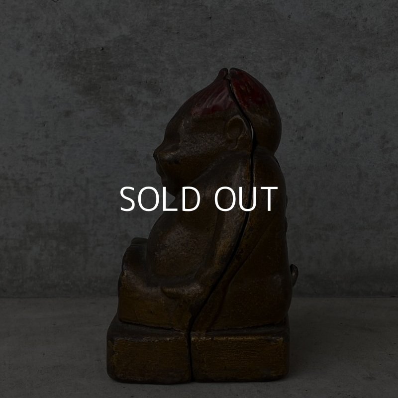 画像4: VINTAGE BILLIKEN ヴィンテージ ビリケン コインバンク / アメリカ 貯金箱 オブジェ 鋳物