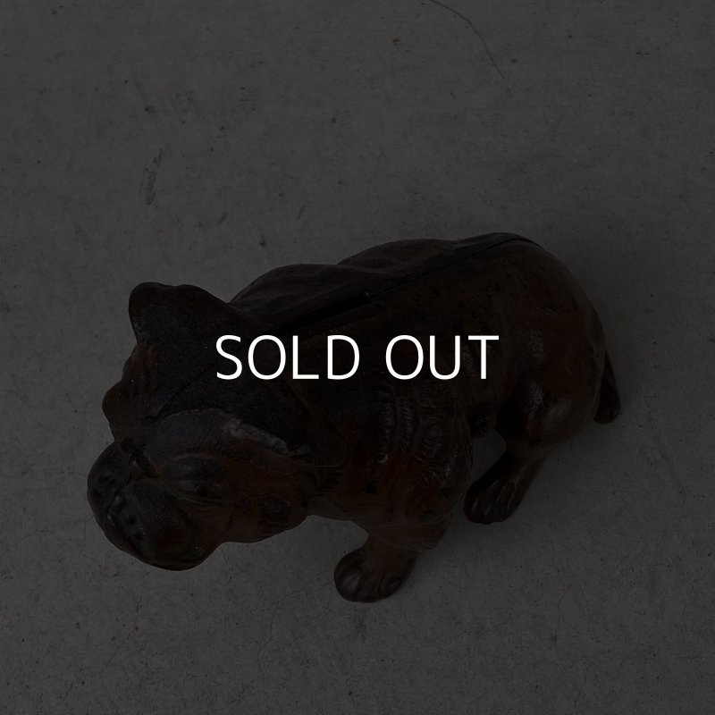 画像7: VINTAGE ANTIQUE ヴィンテージ アンティーク コインバンク ブルドッグ / アメリカ 貯金箱 鋳物 犬 コレクタブル