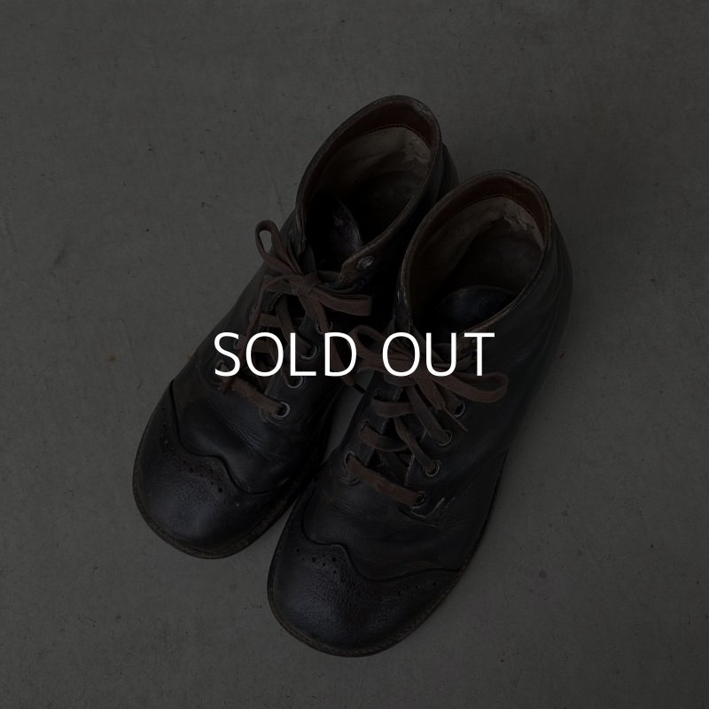 画像6: VINTAGE ANTIQUE KIDS LEATHER BOOTS SHOES ヴィンテージ アンティーク 革靴 アメリカ / 子供用 レザー ブーツ シューズ ディスプレイ