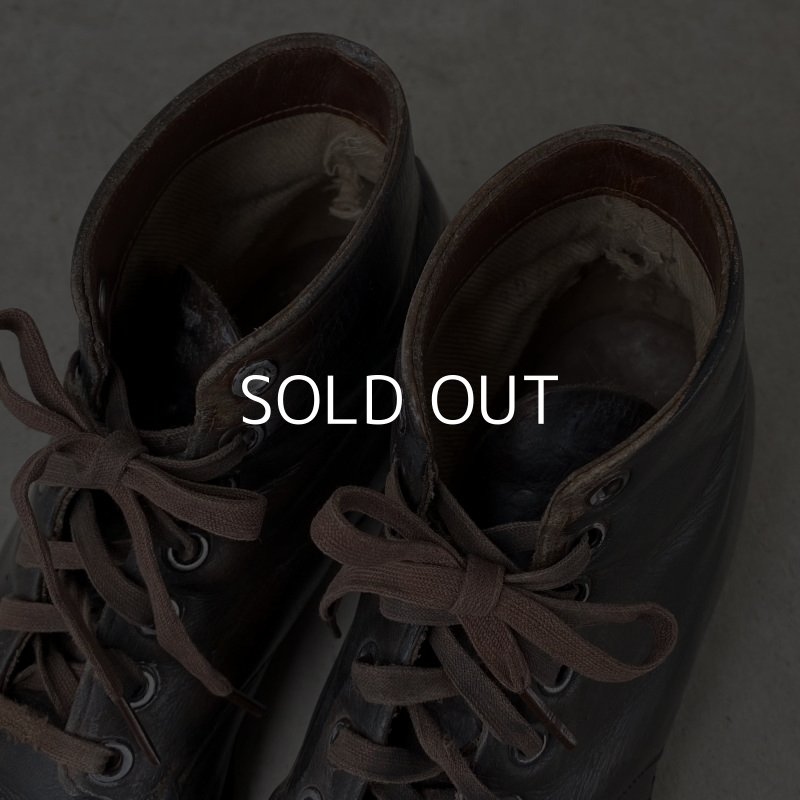 画像10: VINTAGE ANTIQUE KIDS LEATHER BOOTS SHOES ヴィンテージ アンティーク 革靴 アメリカ / 子供用 レザー ブーツ シューズ ディスプレイ