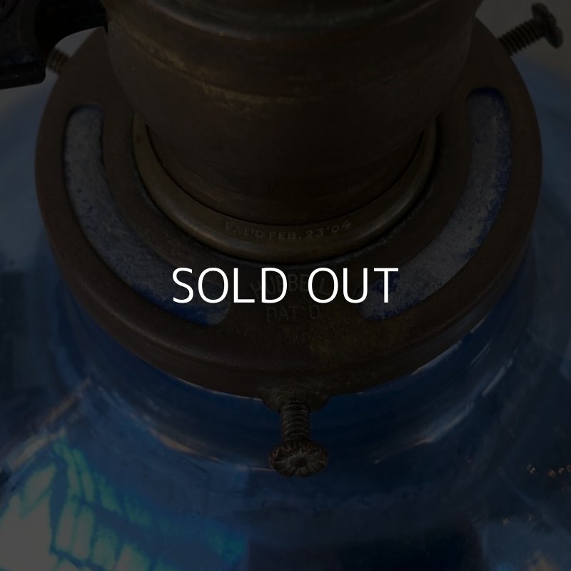 画像6: VINTAGE ANTIQUE MERCURY GLASS HUBBELL ヴィンテージ アンティーク マーキュリーグラス シェード ランプ アメリカ / インダストリアル コレクタブル ペンダントライト シーリングライト 吊り下げランプ 天井照明 青色