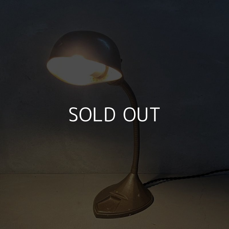 画像9: VINTAGE DESKLAMP ヴィンテージ デスクライト スタンドライト 卓上ライト アメリカ / インダストリアル グースネック 照明 工業用 USA (2)