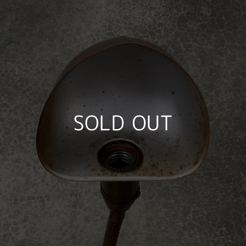 画像4: VINTAGE DESKLAMP ヴィンテージ デスクライト スタンドライト 卓上ライト アメリカ / インダストリアル グースネック 照明 工業用 USA (2)