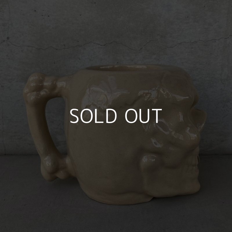 画像4: VINTAGE SKULL TIKI MUG ヴィンテージ ドクロ スカル マグカップ / 陶器 日本製 JAPAN