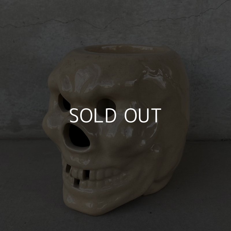 画像1: VINTAGE SKULL TIKI MUG ヴィンテージ ドクロ スカル マグカップ / 陶器 日本製 JAPAN