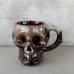 画像2: VINTAGE SKULL MUG ヴィンテージ スカル ドクロ マグカップ JAPAN / 陶器 ブラウン コレクタブル (2)