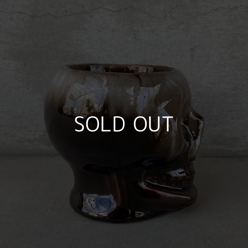 画像4: VINTAGE SKULL MUG ヴィンテージ スカル ドクロ マグカップ JAPAN / 陶器 ブラウン コレクタブル