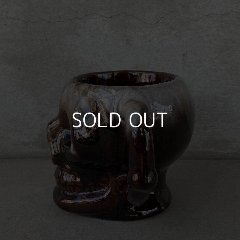 画像5: VINTAGE SKULL MUG ヴィンテージ スカル ドクロ マグカップ JAPAN / 陶器 ブラウン コレクタブル