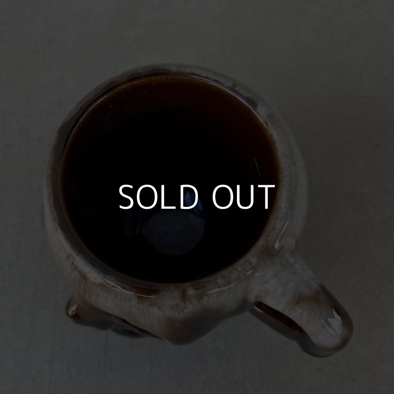 画像6: VINTAGE SKULL MUG ヴィンテージ スカル ドクロ マグカップ JAPAN / 陶器 ブラウン コレクタブル