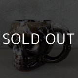 VINTAGE SKULL MUG ヴィンテージ スカル ドクロ マグカップ JAPAN / 陶器 ブラウン コレクタブル