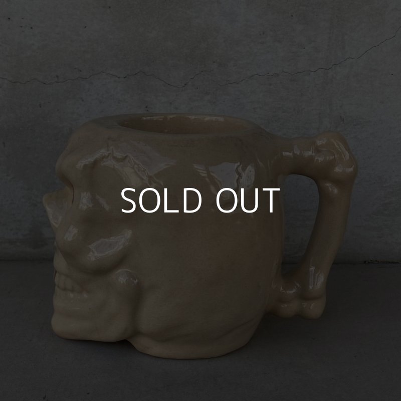画像5: VINTAGE SKULL TIKI MUG ヴィンテージ ドクロ スカル マグカップ / 陶器 日本製 JAPAN