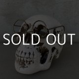 VINTAGE ANTIQUE SKULL ASHTRAY ヴィンテージ アンティーク スカル アッシュトレイ ドクロ 灰皿 / オブジェコレクタブル 陶器 眼鏡 輸出用 日本製 JAPAN