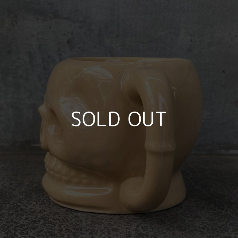 画像5: VINTAGE ANTIQUE SKULL MUG OMC JAPAN TIKI ヴィンテージ アンティーク スカル ドクロ マグカップ / オブジェ デッドストック コレクタブル 骸骨 陶器 輸出用 日本製 