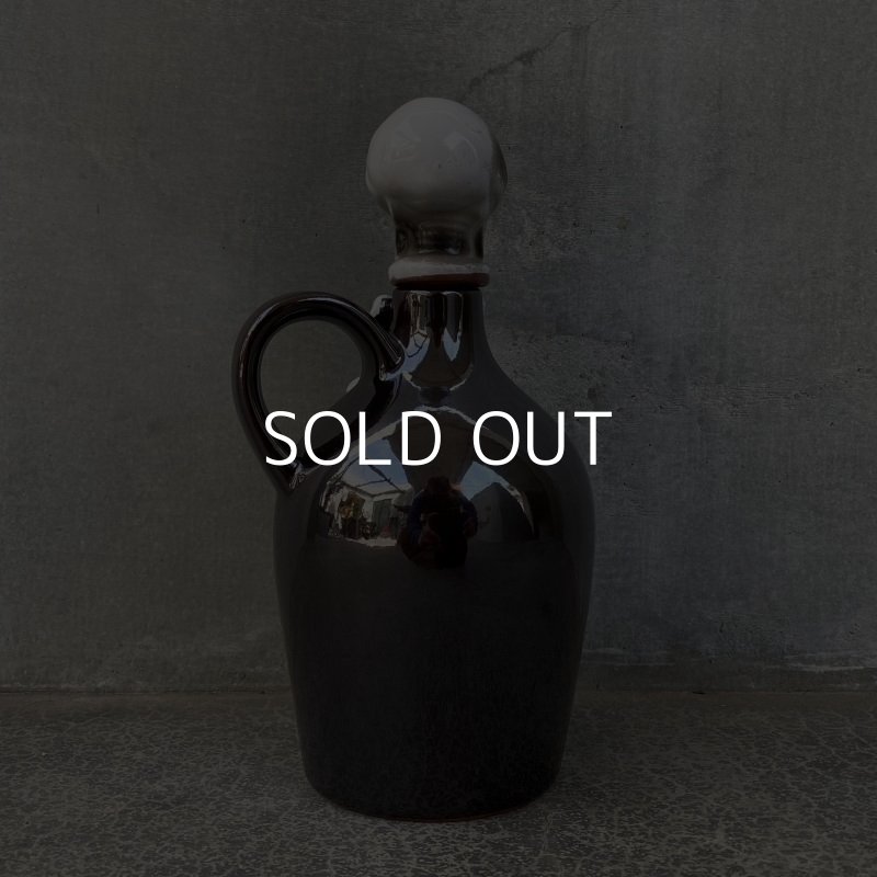 画像3: VINTAGE SKULL LAY OFF JAPAN ヴィンテージ ポイズンボトル デカンタ セット / ショットグラス 骸骨 陶器 日本製