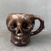 画像2: VINTAGE SKULL MUG ヴィンテージ スカル ドクロ マグカップ JAPAN / 陶器 ブラウン コレクタブル (2)