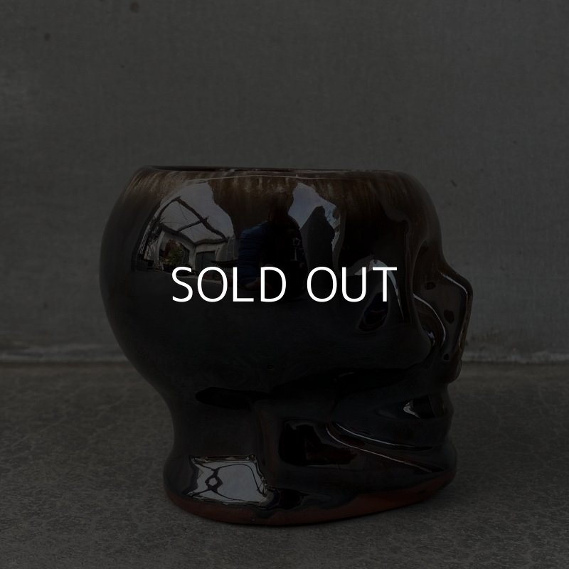 画像4: VINTAGE SKULL MUG ヴィンテージ スカル ドクロ マグカップ JAPAN / 陶器 ブラウン コレクタブル