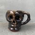 画像2: VINTAGE SKULL MUG ヴィンテージ スカル ドクロ マグカップ JAPAN / 陶器 ブラウン コレクタブル (2)