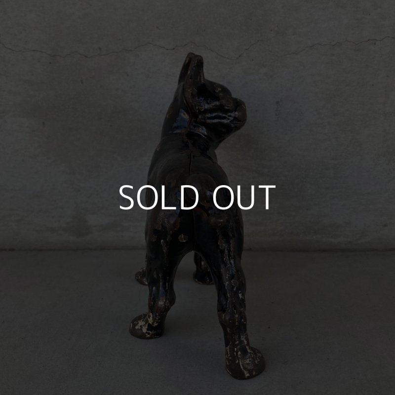 画像4: VINTAGE HUBLEY ヴィンテージ ボストンテリア コインバンク 貯金箱 / アメリカ オブジェ キャストアイアン 鋳物