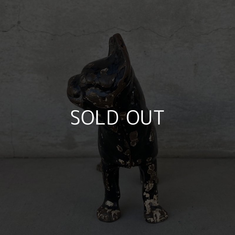 画像3: VINTAGE HUBLEY ヴィンテージ ボストンテリア コインバンク 貯金箱 / アメリカ オブジェ キャストアイアン 鋳物