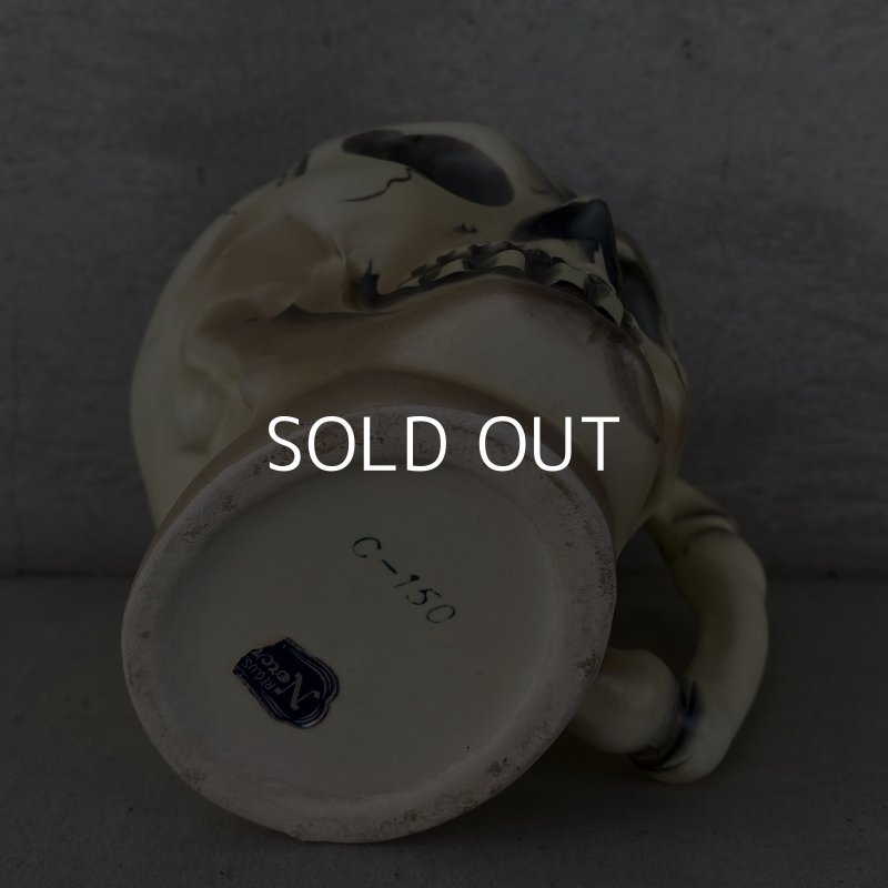 画像6: VINTAGE SKULL TIKI MUG ヴィンテージ スカル ドクロ マグカップ / 陶器製 骸骨 輸出用 日本製