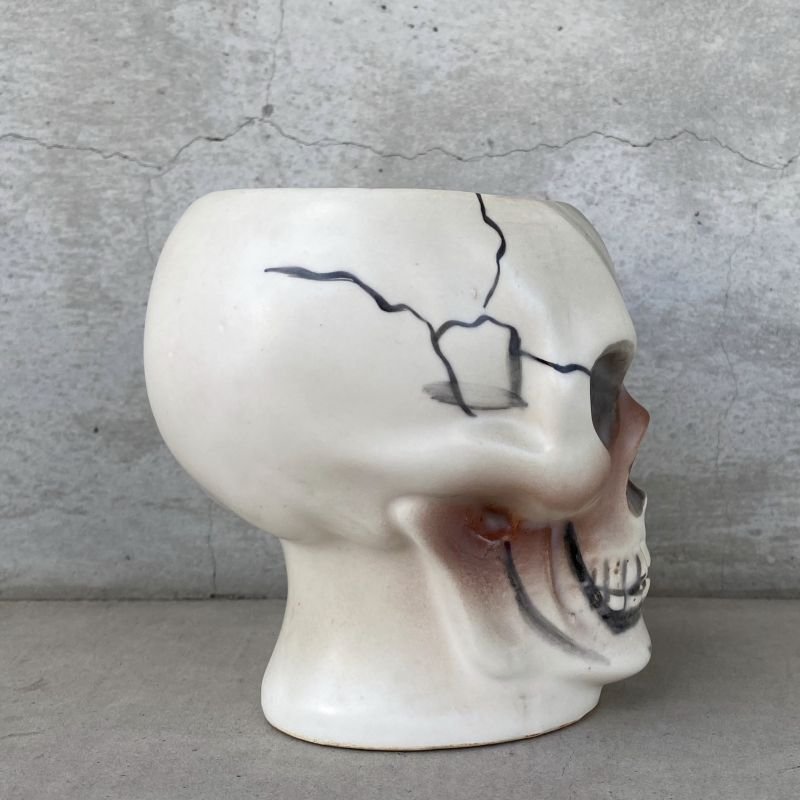 画像3: VINTAGE SKULL TIKI MUG ヴィンテージ スカル ドクロ マグカップ / 陶器製 骸骨 輸出用 日本製
