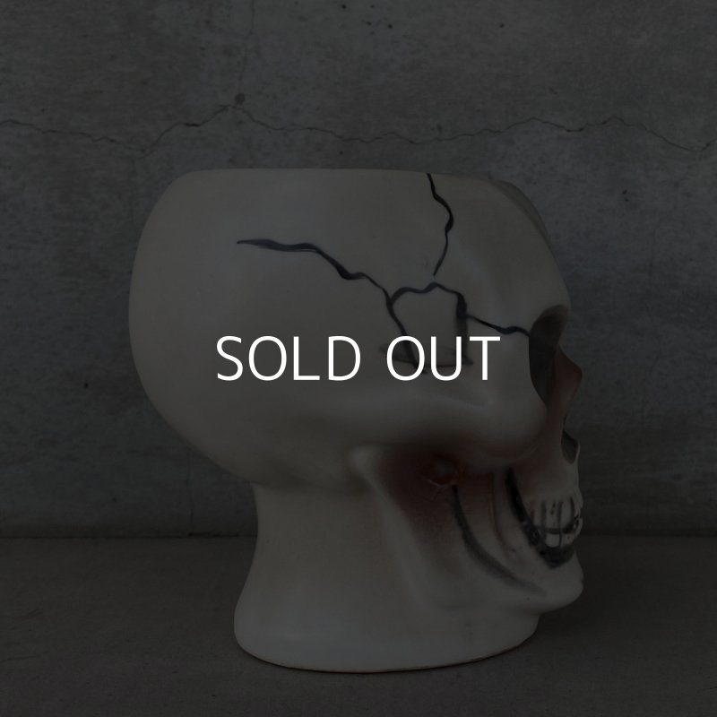 画像3: VINTAGE ANTIQUE SKULL TIKI MUG ヴィンテージ アンティーク スカル ドクロ マグカップ / オブジェコレクタブル 陶器製 骸骨 輸出用 日本製 JAPAN