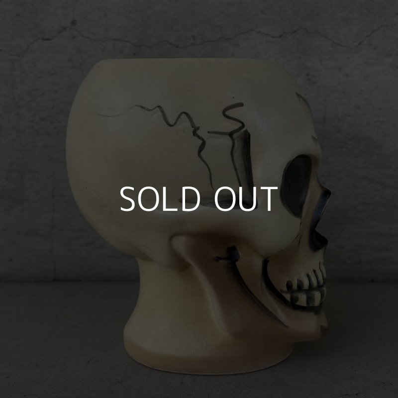 画像3: VINTAGE SKULL TIKI MUG ヴィンテージ スカル ドクロ マグカップ / 陶器製 骸骨 輸出用 日本製