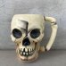 画像1: VINTAGE SKULL TIKI MUG ヴィンテージ スカル ドクロ マグカップ / 陶器製 骸骨 輸出用 日本製 (1)