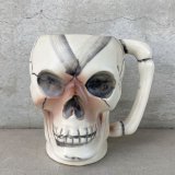 VINTAGE SKULL TIKI MUG ヴィンテージ スカル ドクロ マグカップ / 陶器製 骸骨 輸出用 日本製