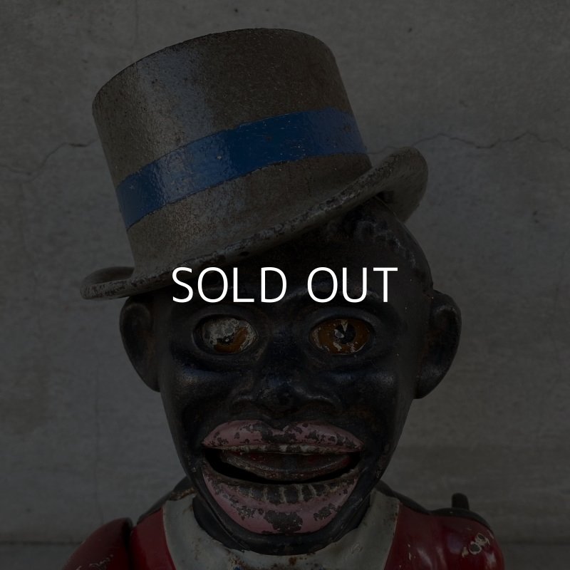 画像6: VINTAGE ANTIQUE JOLLY BANK ヴィンテージ アンティーク ジョリーバンク メカニカルバンク アメリカ / 帽子 ハット 貯金箱 鋳物 キャストアイアン コレクタブル