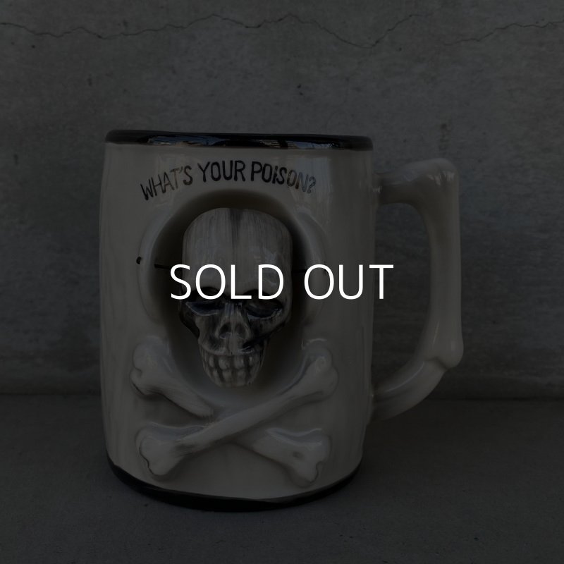 画像1: VINTAGE SKULL MUG ヴィンテージ スカル ドクロ マグカップ JAPAN / コレクタブル 日本製 輸出用